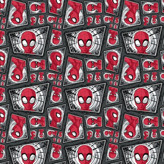 Marvel® Spider-Man Comic Swirl Cotton Fabric